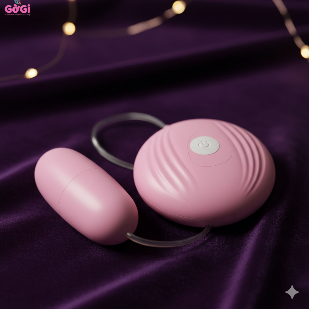 Trứng rung mini c&oacute; d&acirc;y điều khiển