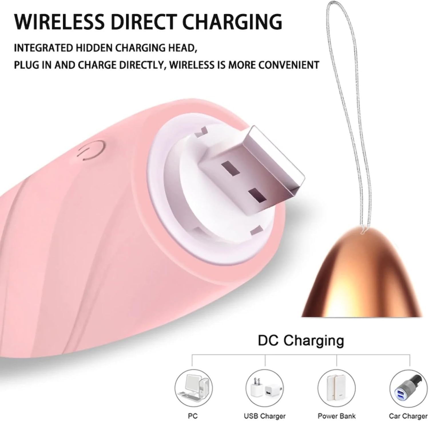 Trứng Rung Không Dây Kín Đáo Siêu Êm Điều Khiển Từ Xa (Remote Control Vibrator) Có Thể Mặc Sạc bằng USB