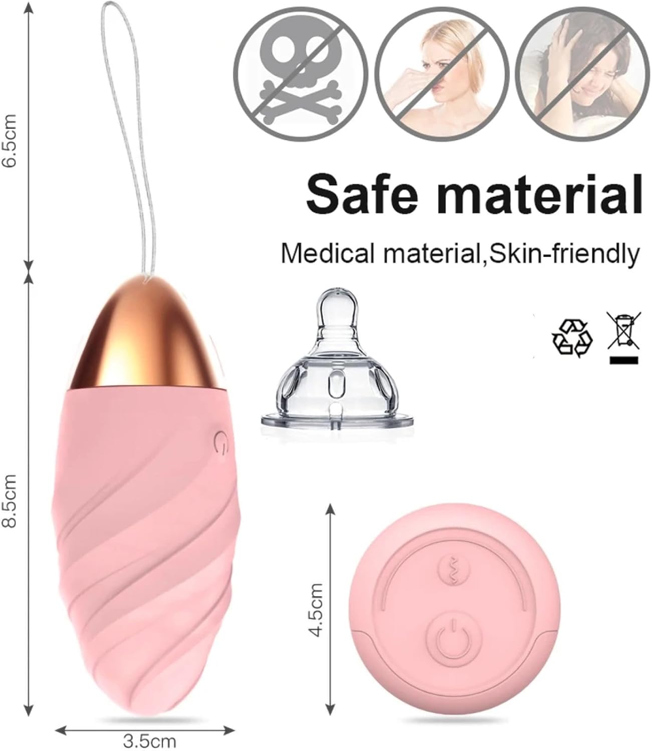 Thông số Trứng Rung Không Dây Kín Đáo Siêu Êm Điều Khiển Từ Xa (Remote Control Vibrator) Có Thể Mặc