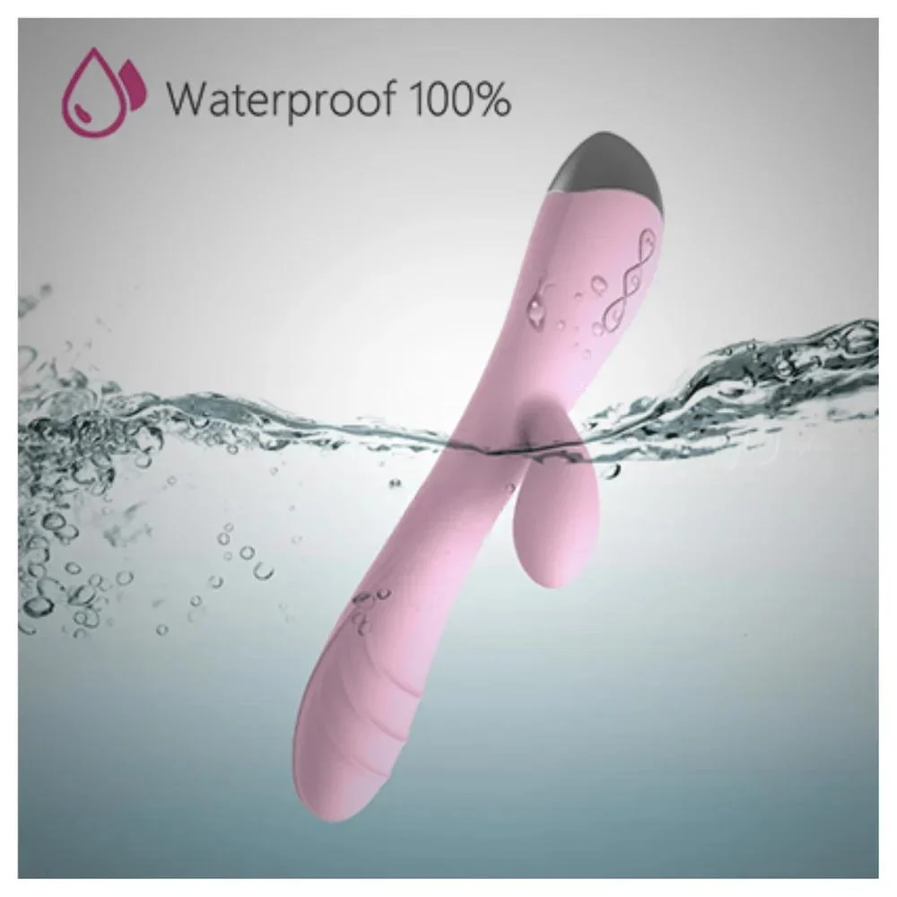 Máy rung kép dành cho nữ, có ren, tần số thay đổi, máy mát-xa điểm G