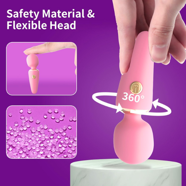 M&aacute;y rung di động Mini d&agrave;nh cho nữ, chuyển đổi 10 tần số, m&aacute;t-xa, đồ chơi t&igrave;nh dục d&agrave;nh cho người lớn