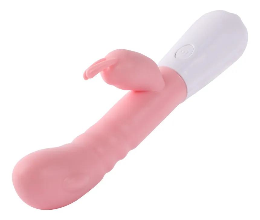 Máy rung hai đầu dùng pin tai thỏ rung mạnh mát-xa, đồ chơi tình dục cho nữ