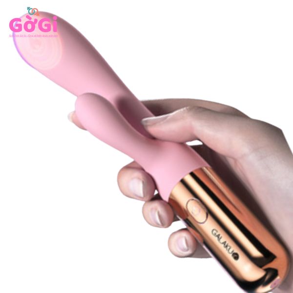 Đồ chơi rung sưởi ấm cơ thể, máy mát - xa rung hai đầu, tần số rung thay đổi, máy thủ dâm im lặng