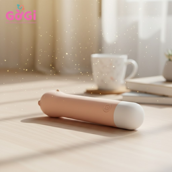 Máy rung màu kem có nhiều chế độ rung pin sạc cao cấp