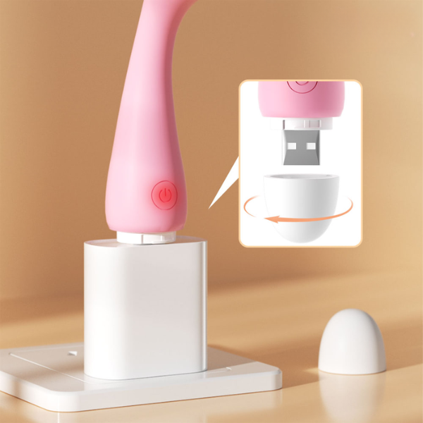 Máy Rung Mini Kín Đáo 10 Tần Số, Sạc USB Ẩn, Chống Nước Cho Nữ Sạc USB