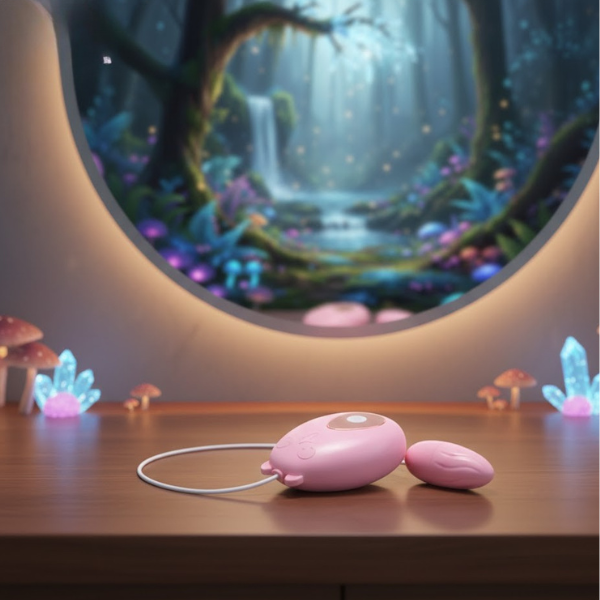 Trứng Rung Mini Gấu Hồng Dùng Pin Rung Đơn Tần Số mẫu R82