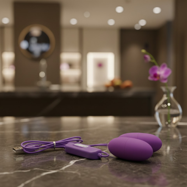 Trứng Rung Đôi 20 Tần Số Cắm USB Mẫu Mới - Màu Tím