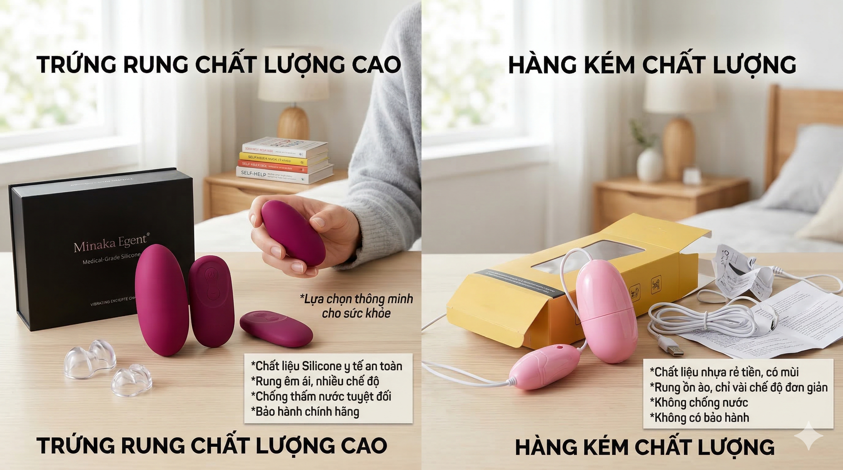 so s&aacute;nh trứng rung chất lượng cao v&agrave; h&agrave;ng k&eacute;m chất lượng