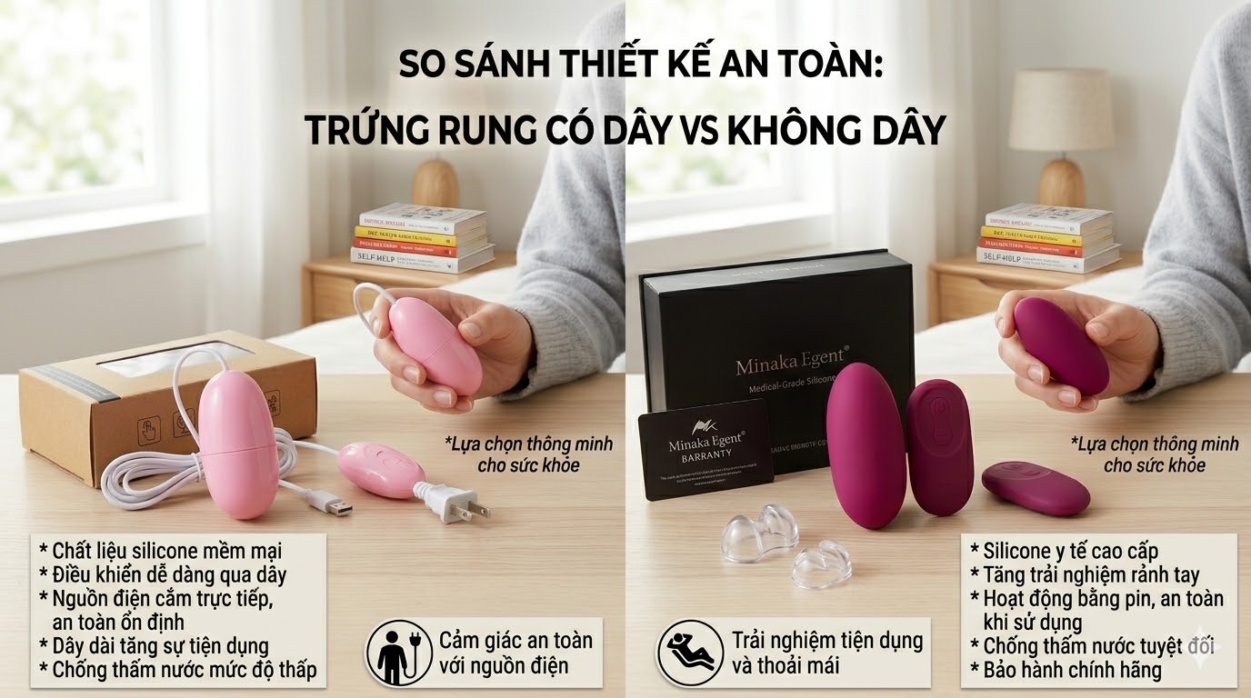 so s&aacute;nh rứng rung c&oacute; d&acirc;y vs kh&ocirc;ng d&acirc;y